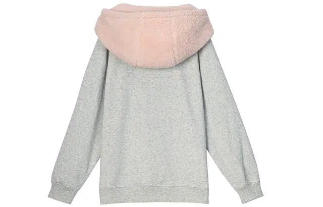 森女部落 潦草小狗闺蜜装连帽萌趣风拼贴套头可爱卫衣 女款