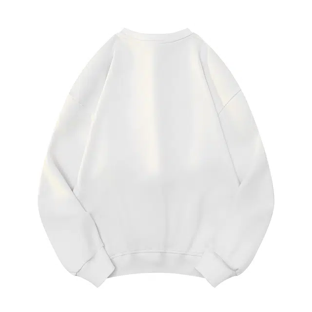 快鱼 无性别主义美式复古基础款运动休闲圆领套头卫衣 男女同款