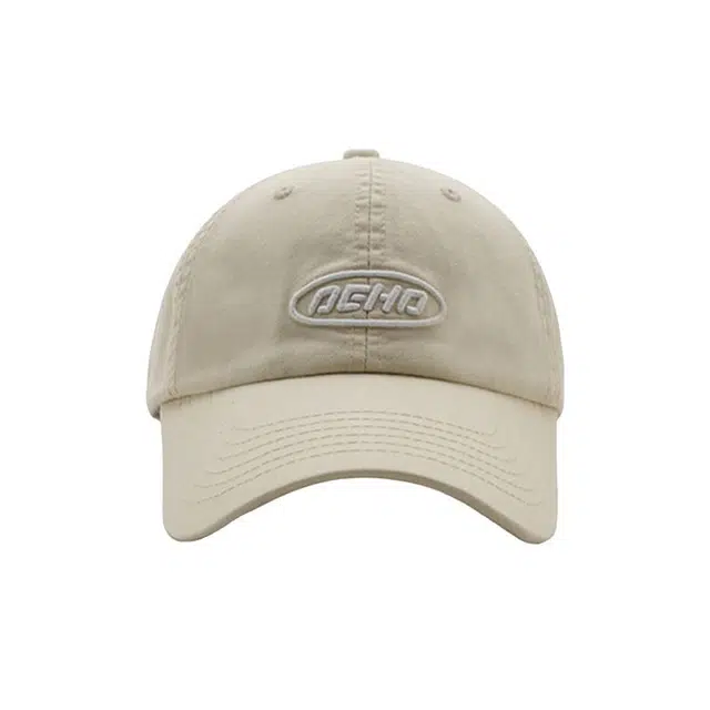 木林森 韩版日系遮阳字母刺绣软顶 棉 鸭舌帽 男女同款情侣款 米色/藏青色/红色/咖啡色