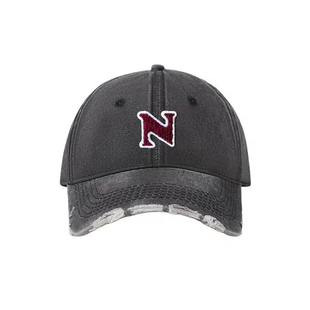 木林森 水洗破洞牛仔欧美复古 棉 鸭舌帽 男女同款情侣款