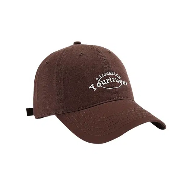 木林森 韩版日系刺绣遮阳防晒 棉 鸭舌帽 男女同款情侣款