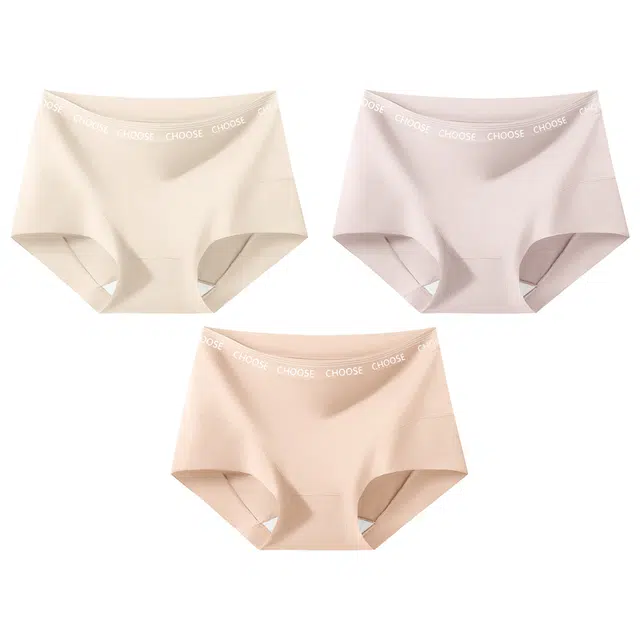 二三二三 瑜伽健身防尴尬线中腰不夹臀运动无痕不显三角区内裤 女款