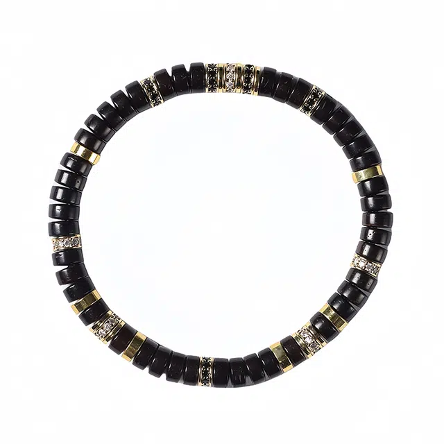 凯真 国潮原创 黑金暗黑系转运 招财上岸有钱花文玩盘玩串 椰蒂 手串 男女同款情侣款