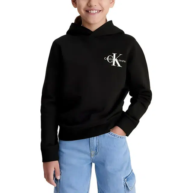 CALVIN KLEIN Terry Logo Hoodie Logo