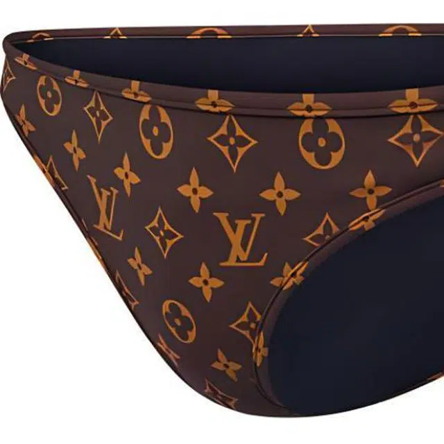 LOUIS VUITTON Monogram Bikini Bottoms Logo 1