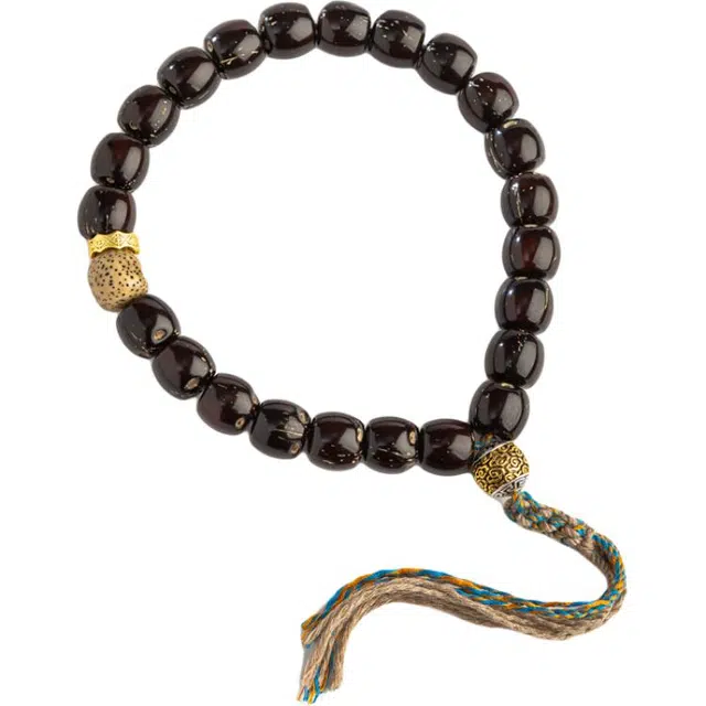 仙源 带流苏新中式饰品文玩念珠手持 礼盒 紫金鼠 菩提类手串 男女同款情侣款