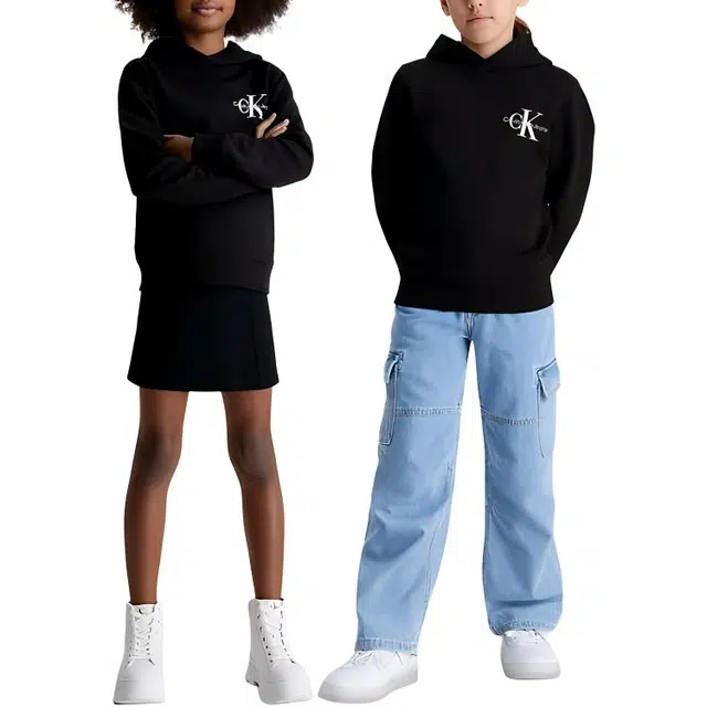 CALVIN KLEIN Terry Logo Hoodie Logo