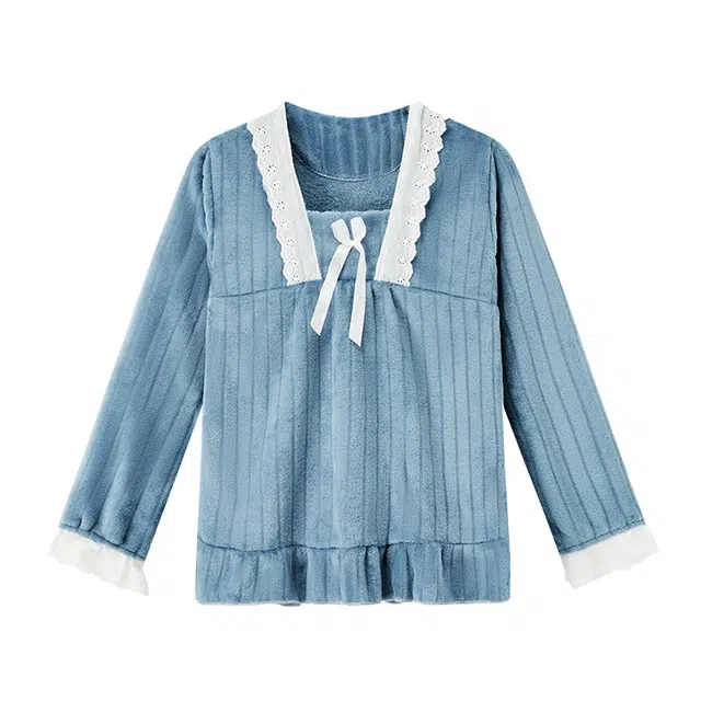 眠趣 舒适保暖加绒加厚亲肤柔软睡衣套装 女款