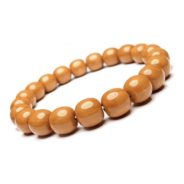 京华录 国潮复古藏式精工老型 手持盘玩静心禅意串珠 圆润通透国风潮流单圈小众设计 猴头核桃 手串 男女同款情侣款