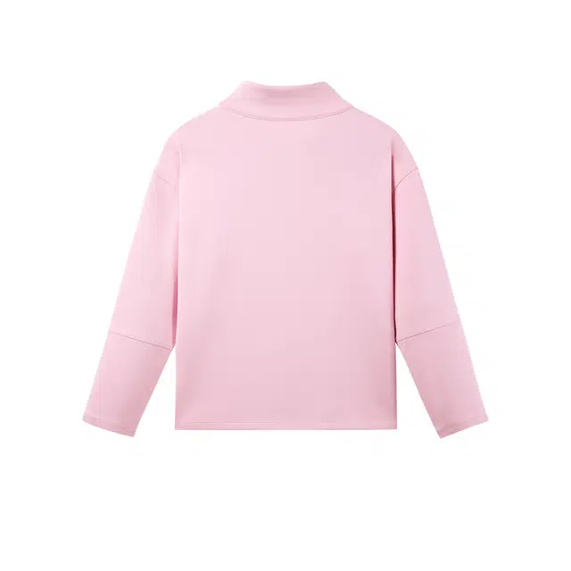 安踏儿童 简约立领拉链时尚夹克外套 霓裳粉 青少年