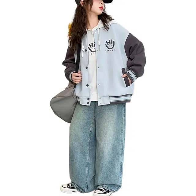 浪莎 舒适时尚柔软百搭棒球服青少年