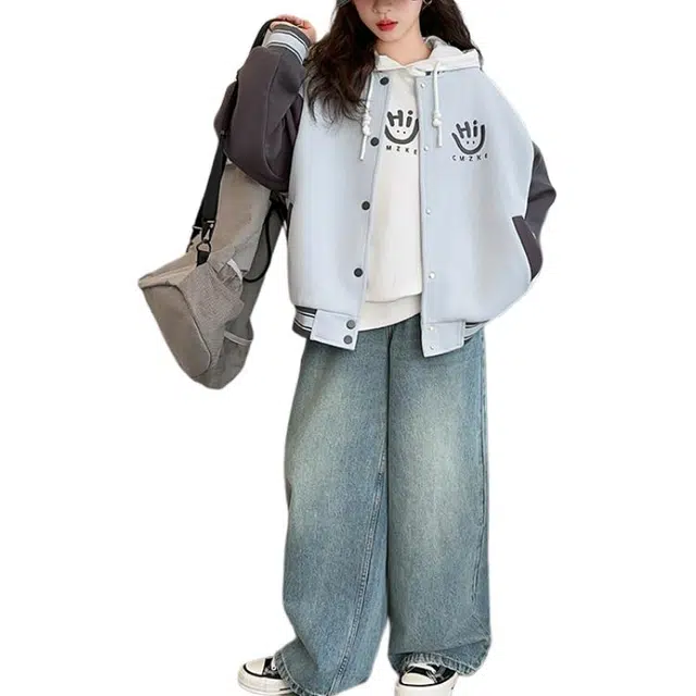 浪莎 舒适时尚柔软百搭棒球服青少年