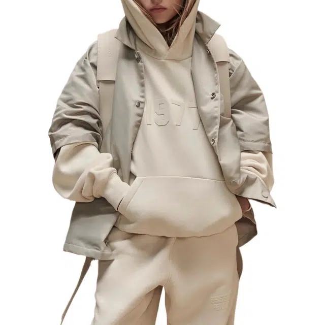 Fear of God Essentials FW22 Kids Essentials Hoodie Egg Shell