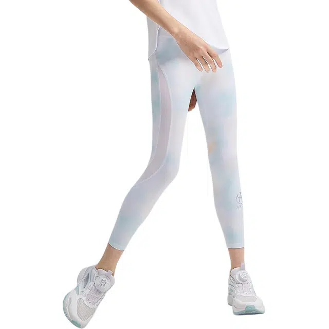 安踏儿童 艺术体操系列 晕染冰丝凉感修身打底裤 儿童款 白桃粉