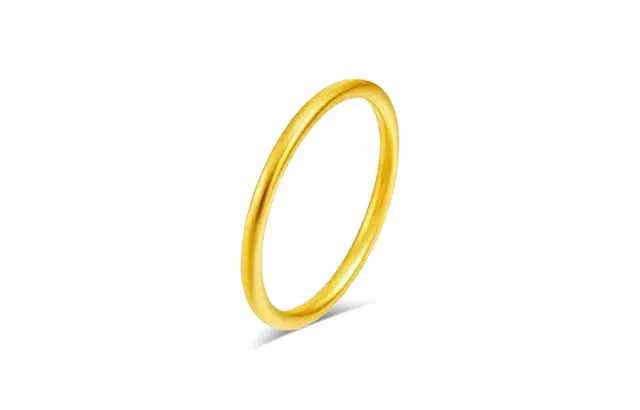 尚银福 三生三世 古法素圈戒 轻奢高级感优雅气质简约精致 小众设计感古法光面 合金 戒指 女款