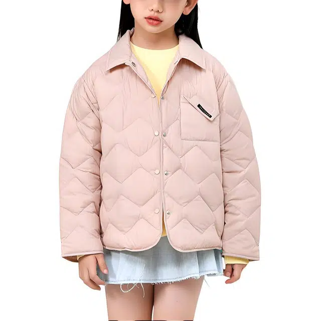雅鹿 保暖单排扣轻薄羽绒服中小童