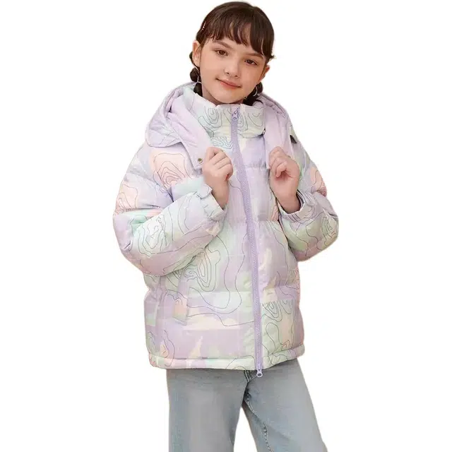 儿童款 坦博尔 连帽加厚保暖休闲羽绒服