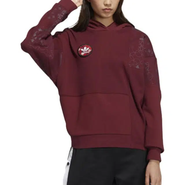 adidas Originals CNY Tiger Year Hoodie Brown Red