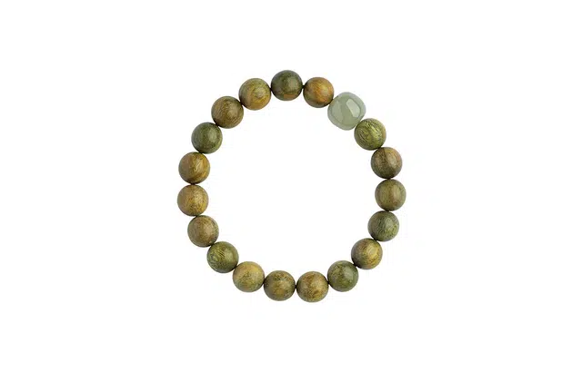 克拉日记 东陵玉佛珠国风盘玩檀木文玩檀香锦鲤事业招财健康平安礼盒装 绿檀 木作手串手链手饰 男女同款情侣款