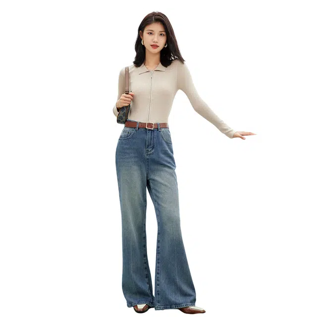 恒源祥 纯色长袖针织衫 女款