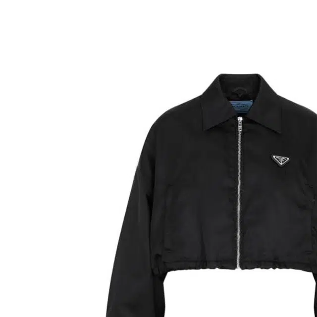 PRADA FW22 Solid Collar Jacket Black