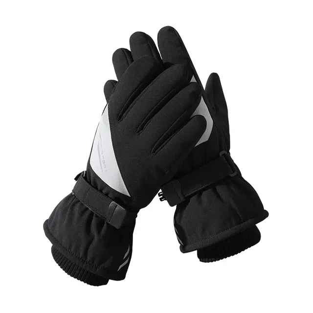 南极人 防泼水专业户外冬季单双板成人滑雪加绒保暖防寒触屏 加厚 运动手套 男款