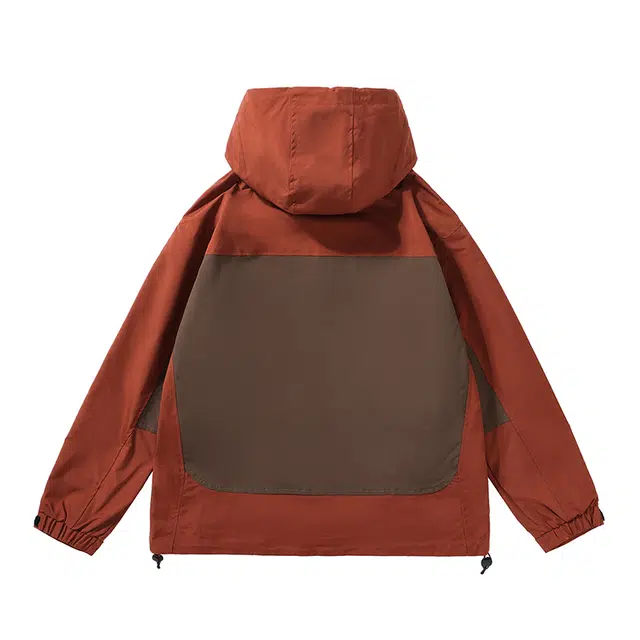 雅鹿  工装百搭风壳休闲潮牌夹克上衣宽松连帽简约运动户外三防  防风防水冲锋衣 男女同款