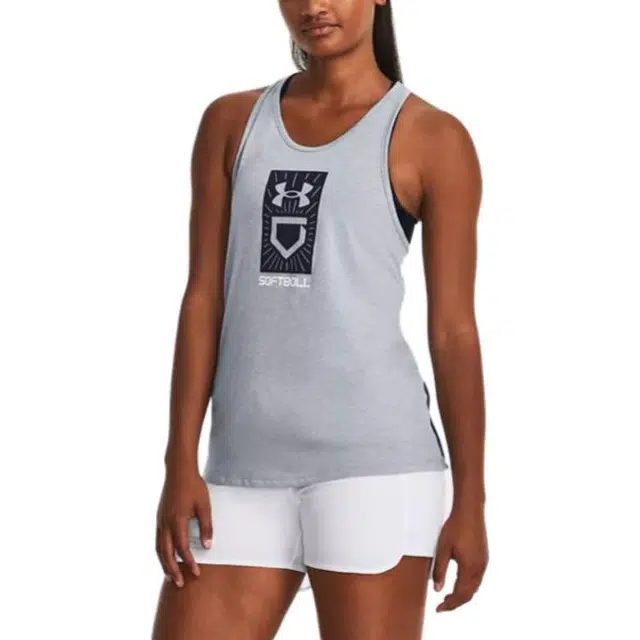 Under Armour Ua Softball Plate Tank Logo