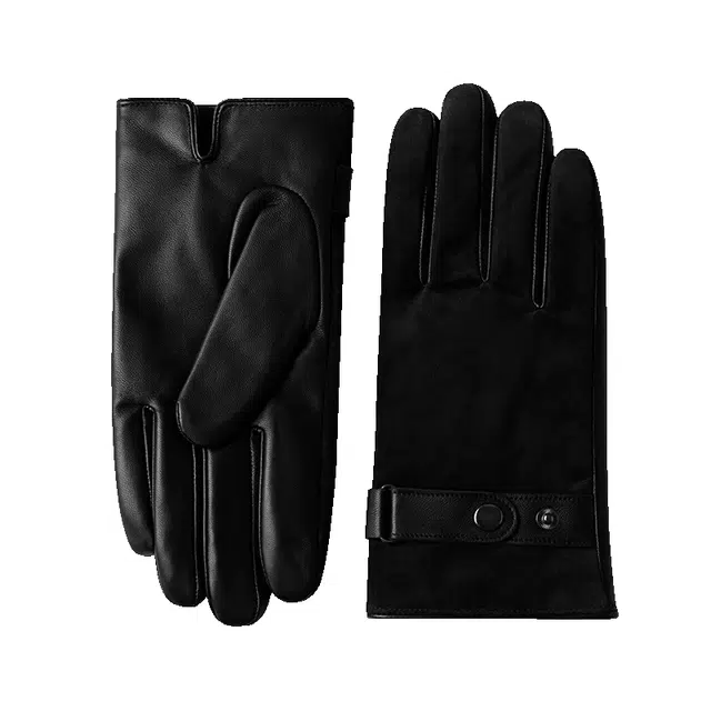 玖慕 加绒保暖 羊皮 真皮手套 男款