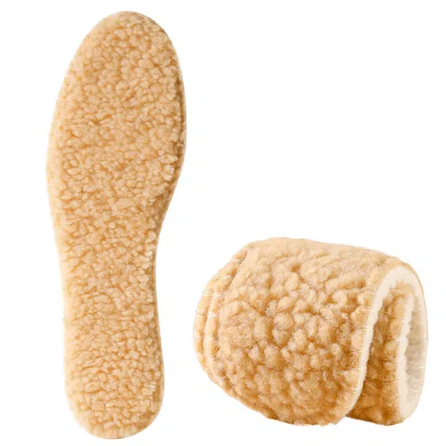 足印部落 羊羔毛保暖加绒加厚软底舒适不挤脚冬天防寒防冻脚 羊毛毡 鞋垫 男女同款情侣款