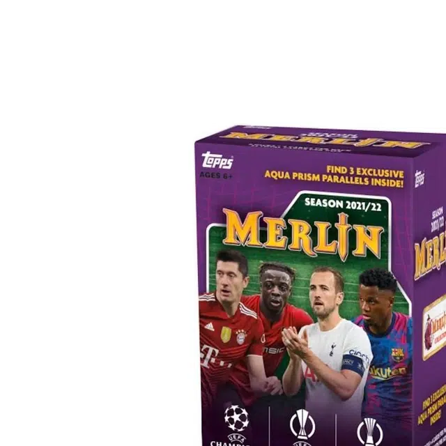 Topps 2022-22 UEFA champions Merlin soccer blaster