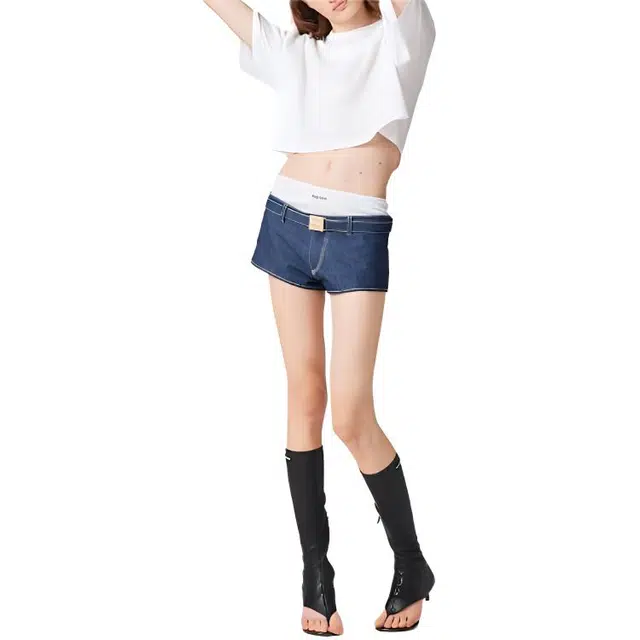 Miu Miu SS23 Logo Embroidered Tee White