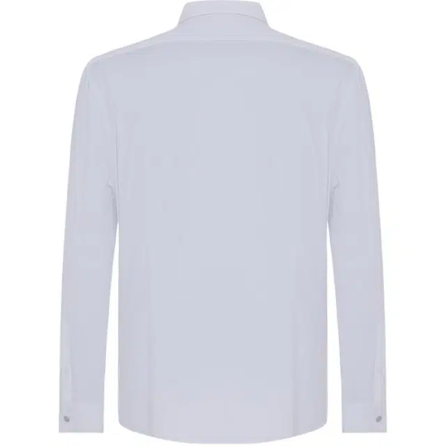 迪柯尼 纯色透气柔软亲肤易打理长袖衬衫 男款 沙石白