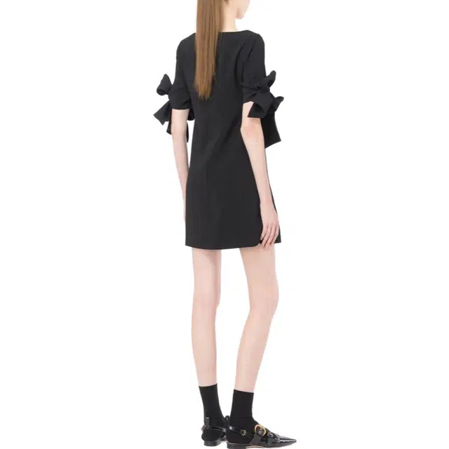 PINKO FW23 Mini Abito Con Fiocco Sulle Maniche