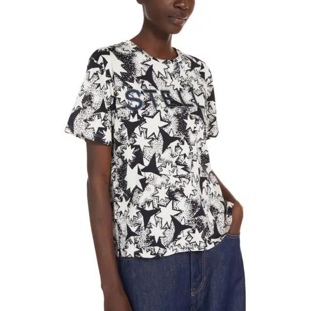 WEEKEND MaxMara Radio T-Shirt In Cotone Con Stampa E Ricamo T
