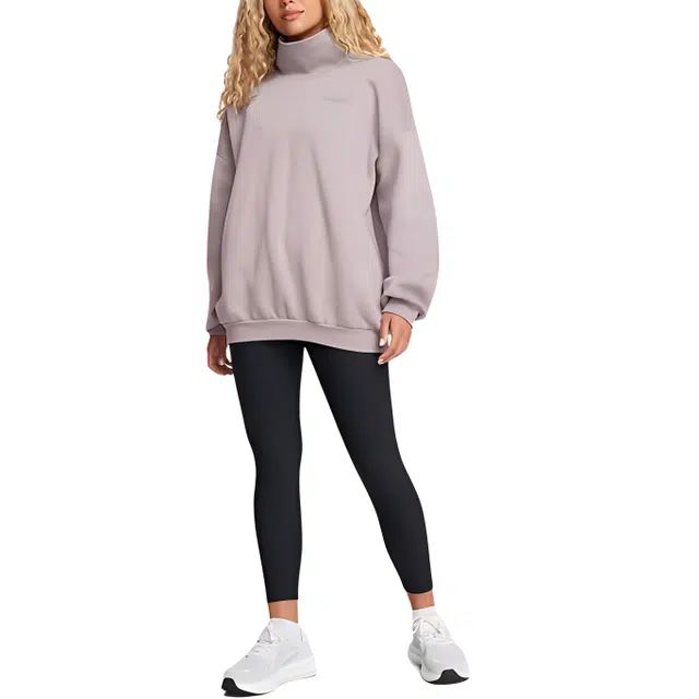 Under Armour Icon Fleece Oversized Mock Crew