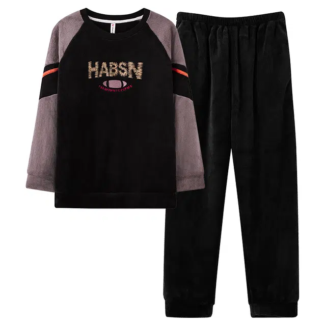 草本初色 加厚保暖透气舒适睡衣套装 女款 图片色