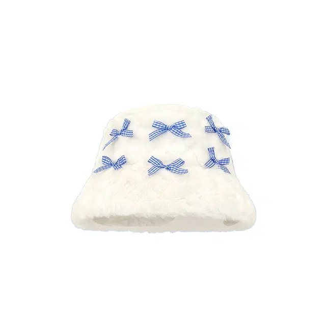 浪莎 星星奶呼呼奶白色系可爱甜美显脸小保暖 腈纶 渔夫帽 女款