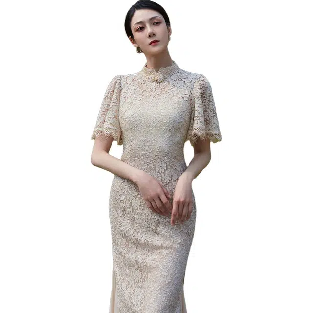 四美子 改良国风鱼尾旗袍 女款