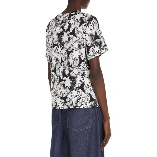 WEEKEND MaxMara Radio T-Shirt In Cotone Con Stampa E Ricamo T