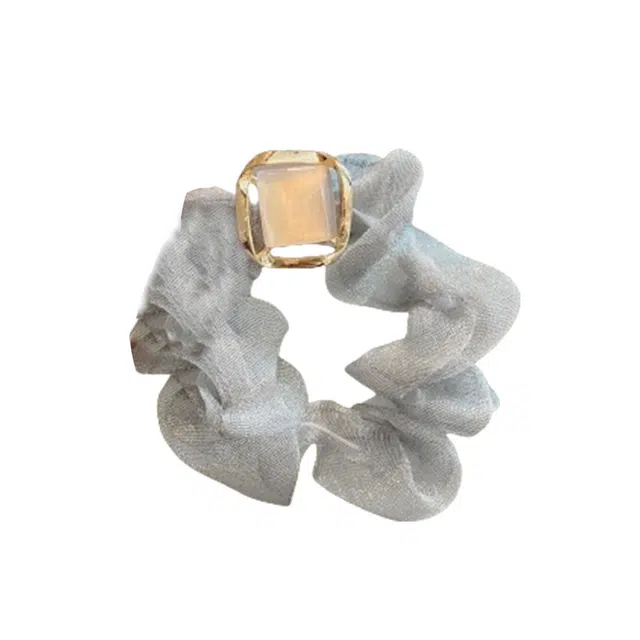 贯古今 极光网纱高弹力气质欧根纱不伤发扎马尾 布艺 发圈 女款