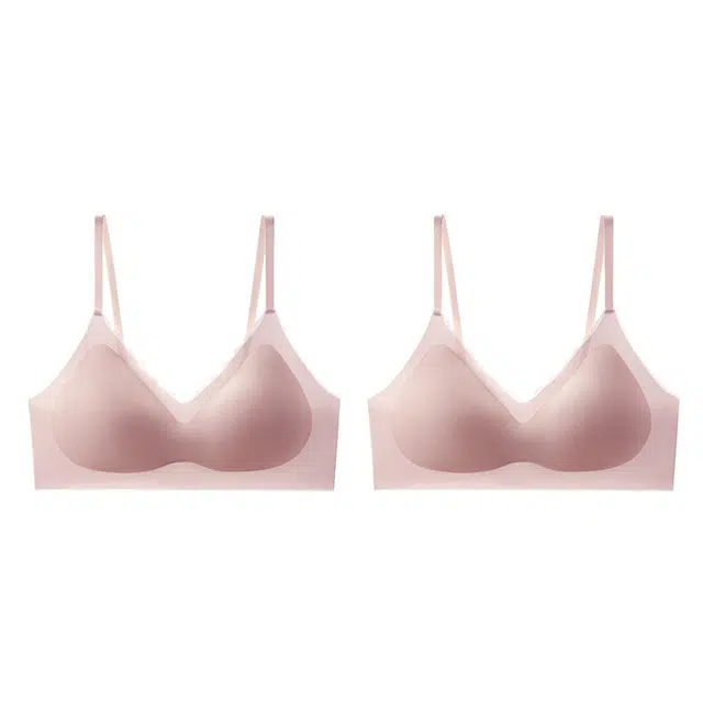 俞兆林 凉感无痕小胸聚拢防下垂内衣透气无钢圈收副乳文胸 女款 组合装