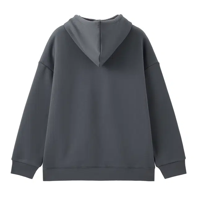 佐丹奴 抽绳连帽袋鼠兜针织宽松厚款夹克外套 女款