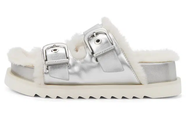 CHARLESKEITH ck EVA 3.5cm BrownSilverBeige