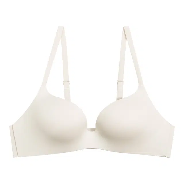 提未苏 日本无痕一片式光面小胸聚拢薄款无钢圈收副乳防下垂文胸 女款