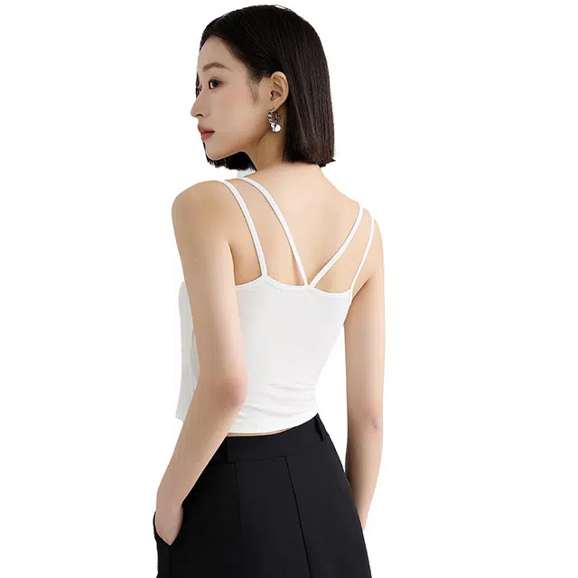 美力城 纯色凉感聚拢遮副乳打底背心 女款