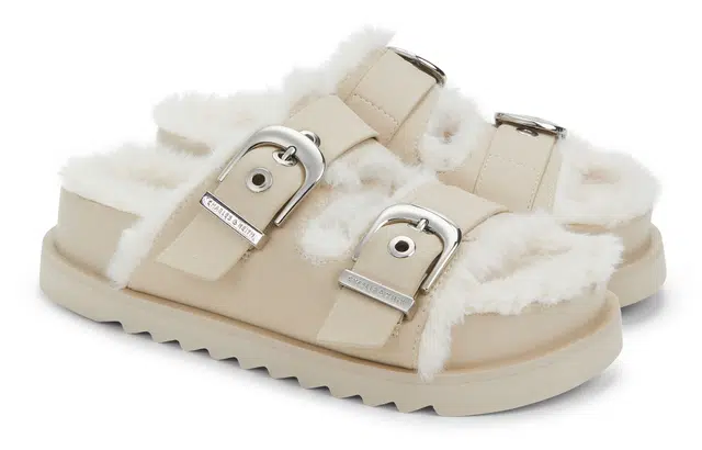 CHARLESKEITH ck EVA 3.5cm BrownSilverBeige