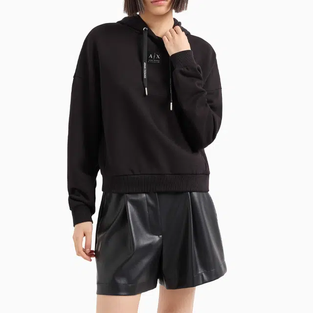 Armani Exchange AE FW24 Hoodie Black