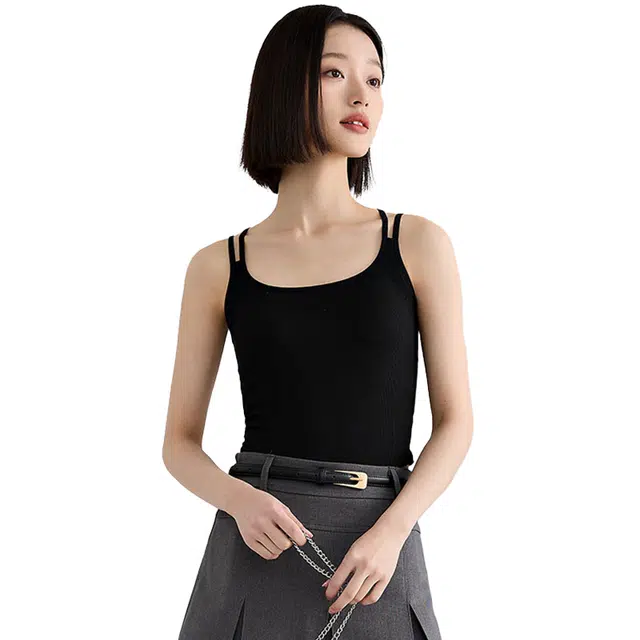 美力城 纯色凉感聚拢遮副乳打底背心 女款