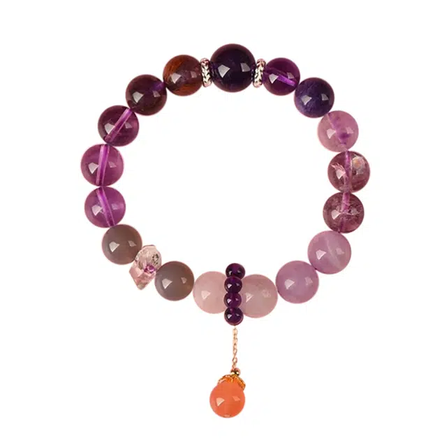 周百福 九紫离火 新中式好运加持诸事顺利吉祥如意 流苏串珠手饰文玩转运珠 水晶 手串 男女同款情侣款